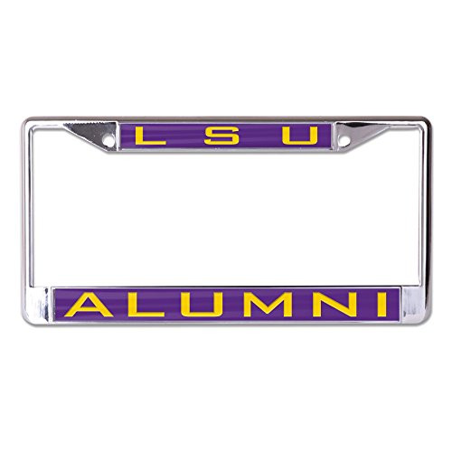 WinCraft NCAA LSU Tigers Alumni Inlaid Metal License Plate Frame 2Tag Corners WinCraft NCAA LSU Tigers Alumni Inlaid Metal License Plate Frame 2Tag Corners