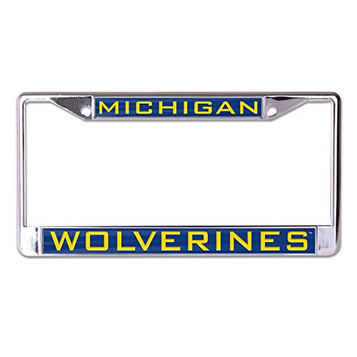 WinCraft NCAA Michigan Wolverines Inlaid Metal License Plate Frame 2Tag Corners WinCraft NCAA Michigan Wolverines Inlaid Metal License Plate Frame 2Tag Corners