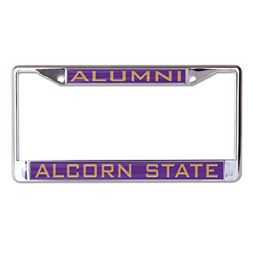 WinCraft NCAA Alcorn State Braves Alumni Inlaid Metal License Plate Frame 2Tag Corners WinCraft NCAA Alcorn State Braves Alumni Inlaid Metal License Plate Frame 2Tag Corners
