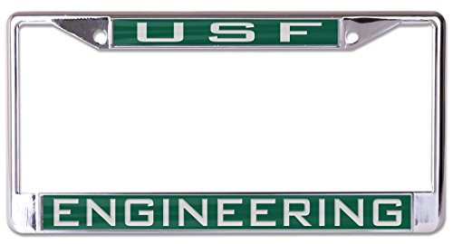 WinCraft University of South Florida USF Engineering Premium License Plate Frame Metal with Inlaid Acrylic WinCraft University of South Florida USF Engineering Premium License Plate Frame Metal with Inlaid Acrylic