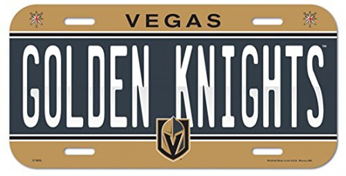 WinCraft NHL Las Vegas Golden Knights Plastic 6 x 12 inch License Plate Tag