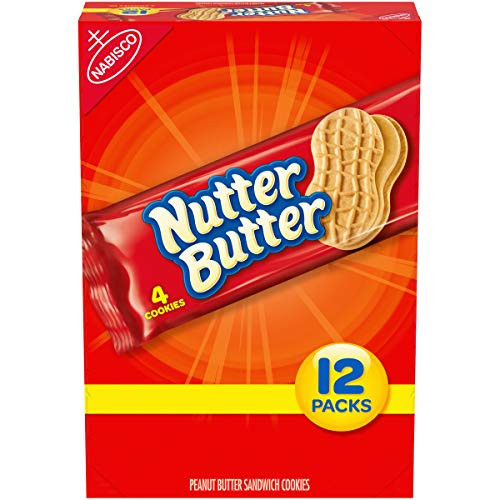Nutter Butter Peanut Butter Sandwich Cookies 12 Packs 4 Cookies Per Pack