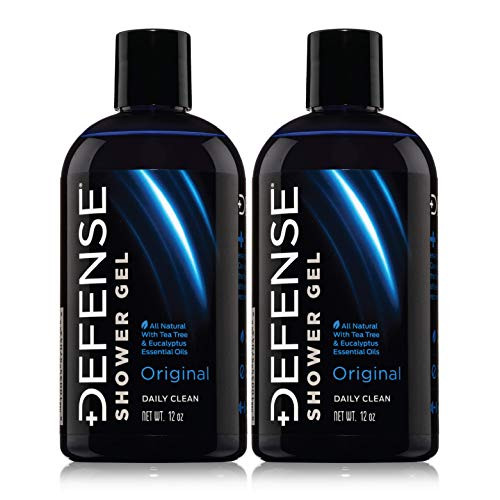Defense Soap Body Wash Shower Gel 12 Oz Pack of 2  Natural Tea Tree Oil