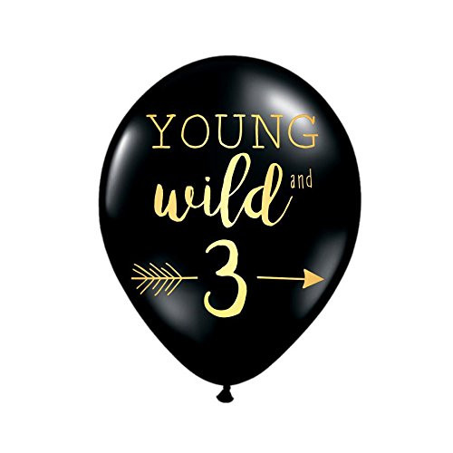 Young Wild and Three Balloons Black Balloons with Metallic Gold Ink Third Birthday Party Balloons 3rd Birthday Party Balloons 3rd Birthday Party Decor Set of 3 Young Wild and Free Young Wild and Three Balloons Black Balloons with Metallic Gold Ink Third Birthday Party Balloons 3rd Birthday Party Balloons 3rd Birthday Party Decor Set of 3 Young Wild and Free