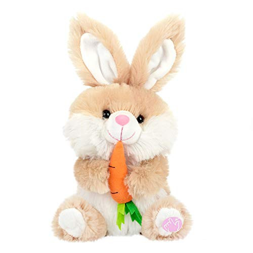 Munching Sound Animated Plush Easter Bunny Rabbit