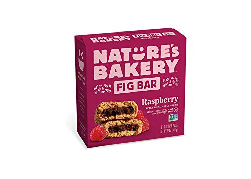 Natures Bakery Whole Wheat Fig Bars Raspberry 1 6 Count Box of 2 oz Twin Packs 6 Packs Vegan Snacks NonGMO