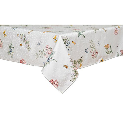 Lenox Butterfly Meadow 52inch by 70inch Oblong  Rectangle Tablecloth