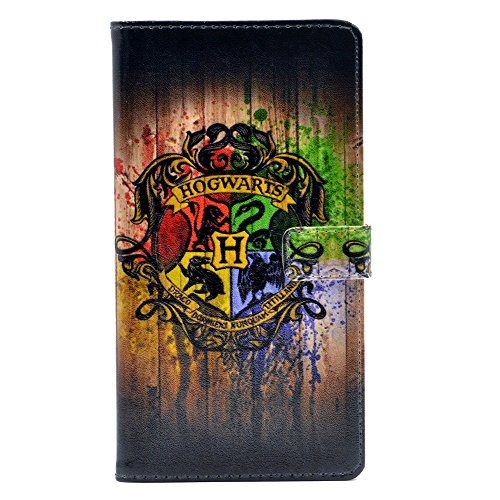 Hogwarts Watercolor Art Pattern Leather Wallet Card Flip Stand Case Cover For Apple iphone 6 Plus /iphone 6S PLUS New (5.5inch)