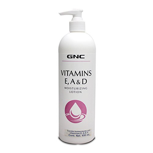 GNC Vitamins E A  D Moisturizing Lotion 16oz Soothes Dry Chapped Skin