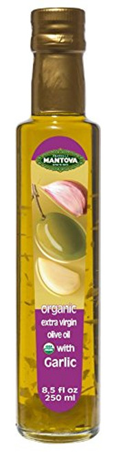 Mantova Garlic Extra Virgin Olive Oil EVOO USDA Organic ColdPressed Imported from Italy Perfect for salad dressing pasta salad dipping Italian bread or pan frying 85 ounce Pack of 3 Mantova Garlic Extra Virgin Olive Oil EVOO USDA Organic ColdPressed Imported from Italy Perfect for salad dressing pasta salad dipping Italian bread or pan frying 85 ounce Pack of 3