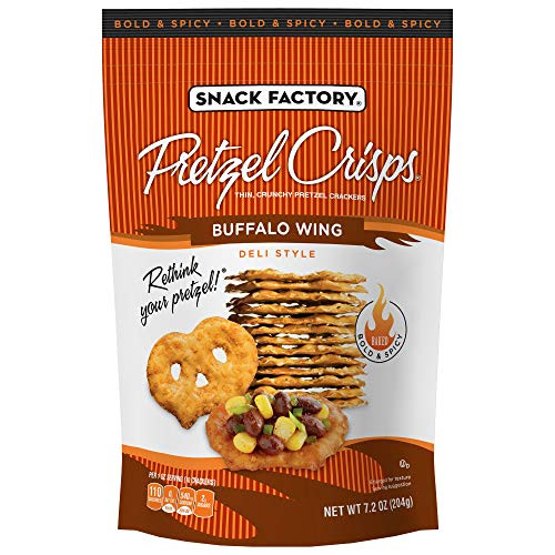 Snack Factory Pretzel Crisps Buffalo Wing 72 Ounce