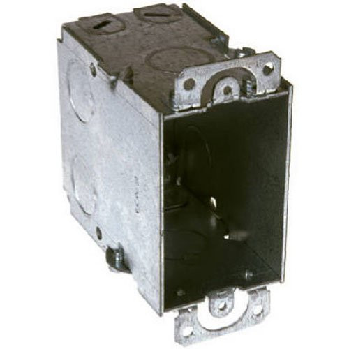 HubbellRaco 8601 312Inch Deep Gangable NMSC Clamps with Plaster Ears 3Inch by 2Inch Switch Box