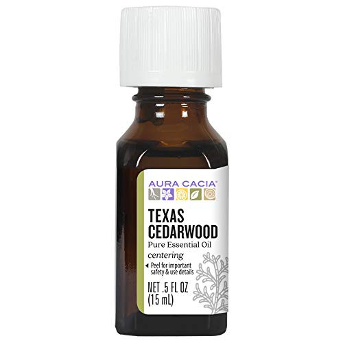 Aura Cacia Pure Texas Cedarwood Essential Oil 05 fl oz Juniperus mexicana Aura Cacia Pure Texas Cedarwood Essential Oil 05 fl oz Juniperus mexicana