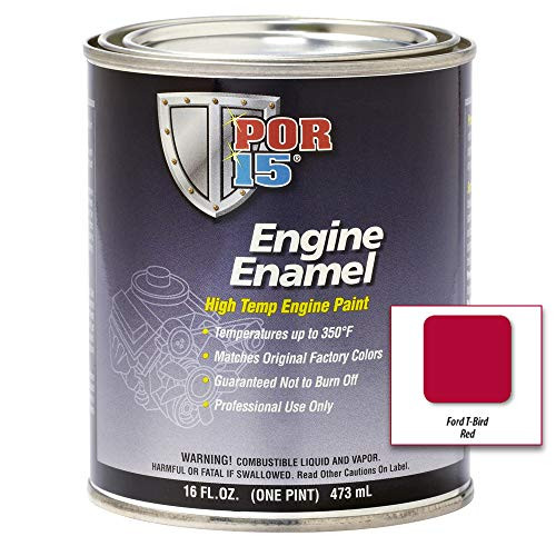 POR15 42098 Classic Ford Red Engine Enamel  1 pint