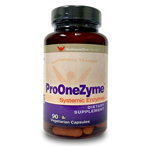 ProOneZyme Best Proteolytic Systemic Enzymes Supplement with Nattokinase  Seapose  Joint Muscle Digestion  90 Capsules