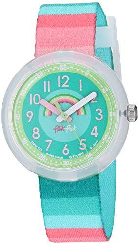 Flik Flak Kids Birthday Party Quartz Polyester Strap Green 14 Casual Watch Model ZFPNP014