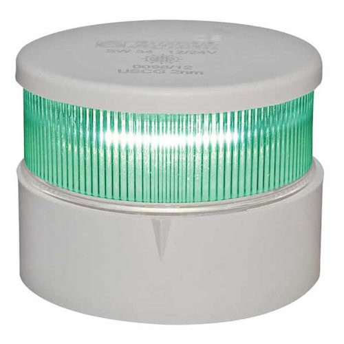 Aqua Signal All Round Green LED Navigation Light with White Housing