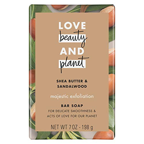 LBP BODY WASH Love Beauty and Planet Majestic Exfoliation Shea Butter  Sandalwood Bar Soap 7 oz