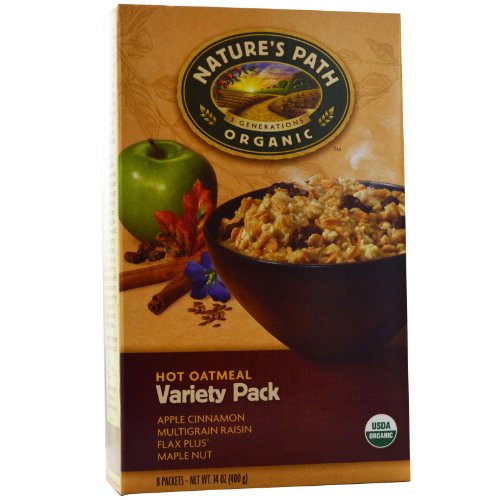 Natures Path Organic Hot Oatmeal Variety Pack 536 Ounce