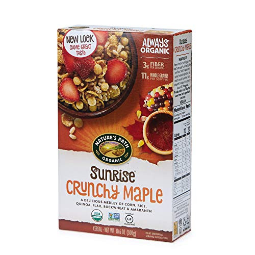 Natures Path Sunrise Organic Gluten Free Cereal Crunchy Maple 106 Oz Box Natures Path Sunrise Organic Gluten Free Cereal Crunchy Maple 106 Oz Box