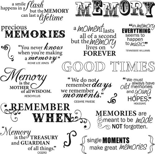 Fiskars 8x8 Inch Good Times Clear Stamps