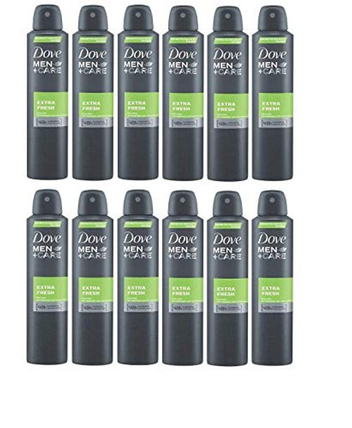 Dove Men Extra Fresh Antiperspirant Deodorant 48h Spray 150 ml  5 fl oz 12Pack