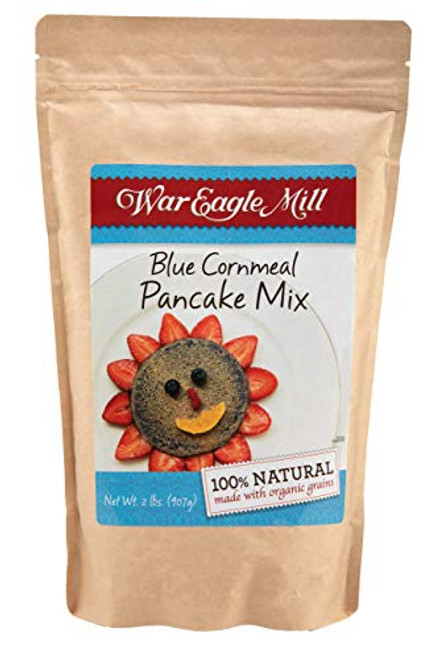 War Eagle Mill Blue Cornmeal Pancake Mix 100 natural made with stonestone organic and nonGMO blue corn in a resealable bag 2 lbs War Eagle Mill Blue Cornmeal Pancake Mix 100 natural made with stonestone organic and nonGMO blue corn in a resealable bag 2 lbs