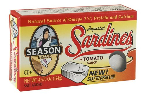 Season Sardines in Tomato Sauce 4375Ounce Tins Pack of 12