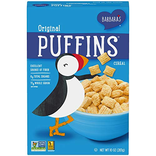 Barbaras Puffins Original Cereal NonGMO Vegan 10 Oz Box Pack of 6 Barbaras Puffins Original Cereal NonGMO Vegan 10 Oz Box Pack of 6
