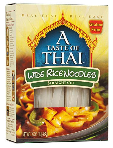 Taste Of Thai Noodle Rice gluten free Extra wide 16 oz