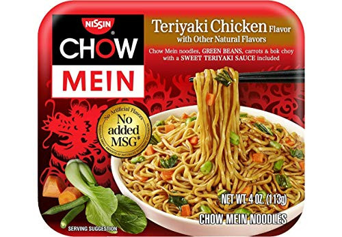 Nissin Microwavable Chow Mein Teriyaki Chicken Flavor 4 oz