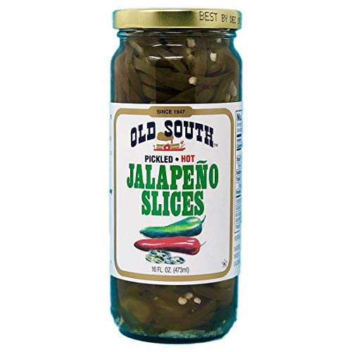 Old South Pickled Hot Jalapeno Slices 16 fl oz One Jar Old South Pickled Hot Jalapeno Slices 16 fl oz One Jar