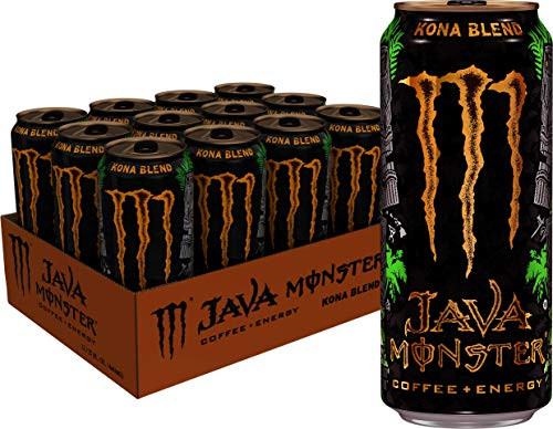 Monster Energy Java Monster Kona Blend Coffee  Energy Drink 15 Ounce Pack of 12