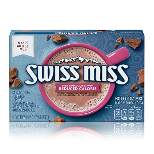 Swiss Miss Milk Chocolate Flavor Reduced Calorie Hot Cocoa Mix Keto Friendly 8 039 Ounce Envelopes