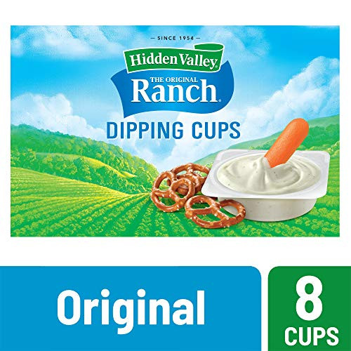 Hidden Valley Original Ranch Salad Dressing To Go Cups  15 Ounces Each  8 Count Package May Vary