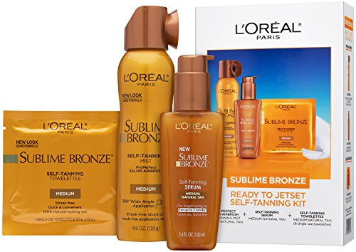 LOreal Paris Sublime Bronze Self Tanner Best Sellers Jetset Kit 1 kit
