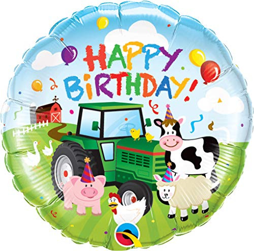 PIONEER BALLOON COMPANY Bday Barnyard Foil Balloon 18 Multicolor PIONEER BALLOON COMPANY Bday Barnyard Foil Balloon 18 Multicolor