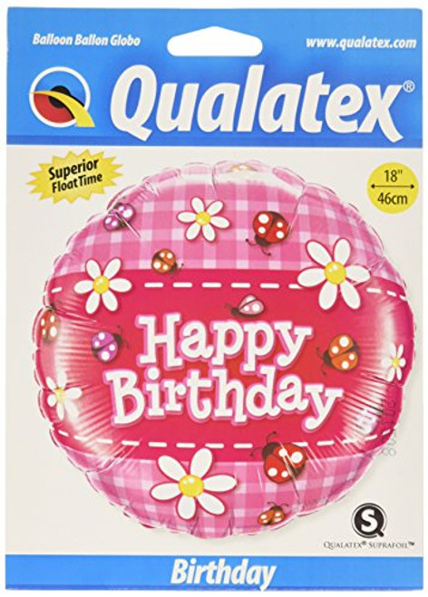 PIONEER BALLOON COMPANY Bday Ladybugs Daisies Foil Balloon 18 Multicolor PIONEER BALLOON COMPANY Bday Ladybugs Daisies Foil Balloon 18 Multicolor