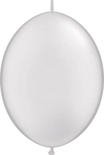Qualatex 6 Quick Link Balloons Pearl White  Bag of 50