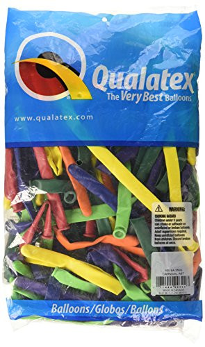 Qualatex 350Q Medium Sized Twisting Balloons Carnival Assortment  Pack of 50