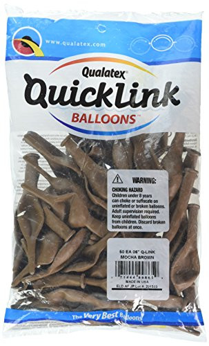 PIONEER BALLOON COMPANY MOCHA BROWN 6 QLINK LATEX 6