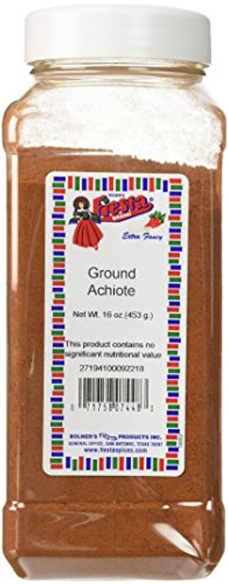 Bolners Fiesta Extra Fancy Ground Achiote Annatto 16 Oz Bolners Fiesta Extra Fancy Ground Achiote Annatto 16 Oz