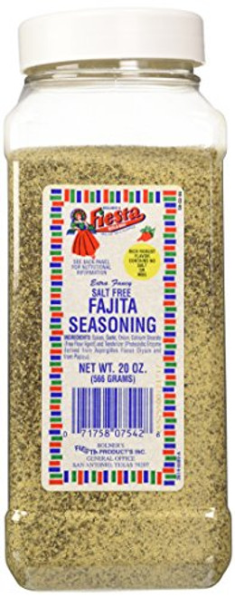 Bolners Fiesta Extra Fancy Salt Free Fajita Seasoning 20 Oz Bolners Fiesta Extra Fancy Salt Free Fajita Seasoning 20 Oz