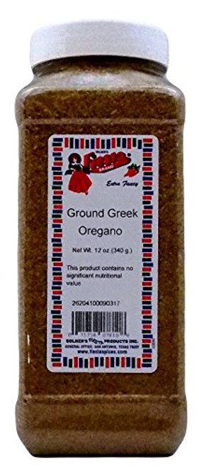 Bolners Fiesta Extra Fancy Ground Greek Oregano 12 Ounces Bolners Fiesta Extra Fancy Ground Greek Oregano 12 Ounces