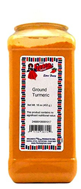 Bolners Fiesta Extra Fancy Ground Turmeric 16 Ounces Bolners Fiesta Extra Fancy Ground Turmeric 16 Ounces
