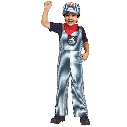 Toddler Ryans World Sound FX Train Engineer Costume sz Medium 3T4T