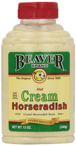 Beaver Brand Cream Style Horseradish 12Ounce Squeezable Bottles Pack of 6