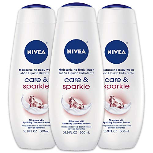 NIVEA Care Sparkle Moisturizing Body Wash Floral Scent with Diamond Powder for Normal Skin 169 fl oz Bottle Pack of 3 NIVEA Care Sparkle Moisturizing Body Wash Floral Scent with Diamond Powder for Normal Skin 169 fl oz Bottle Pack of 3