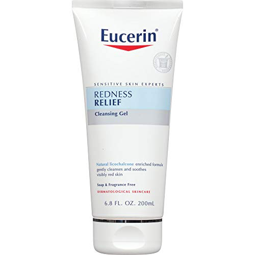 Eucerin Redness Relief Cleansing Gel  Fragrance Free Gently Cleanses Sensitive Skin  68 fl oz Tube