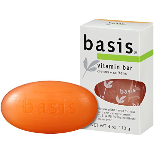 Basis Vitamin Bar Soap Body Wash Bar Cleans and Softens with Vitamin C E and B5 4 oz Bar Basis Vitamin Bar Soap Body Wash Bar Cleans and Softens with Vitamin C E and B5 4 oz Bar